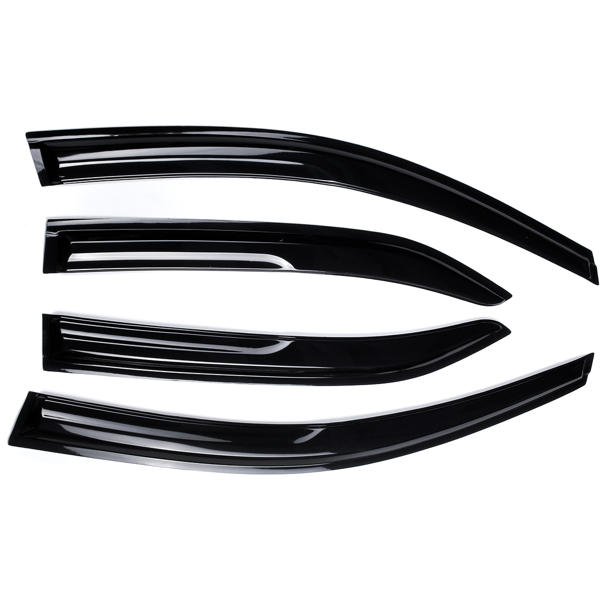 4Pcs-For-TOYOTA-Camry-2007-2011-SE-XV40-3D-Wavy-Plastic-Exterior-Visor-Vent-Shades-Window-Sun-Rain-G-1787074
