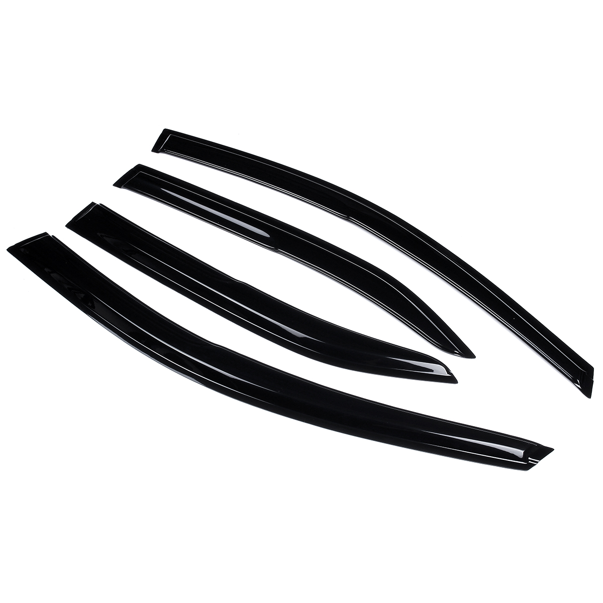 4Pcs-For-TOYOTA-Camry-2007-2011-SE-XV40-3D-Wavy-Plastic-Exterior-Visor-Vent-Shades-Window-Sun-Rain-G-1787074