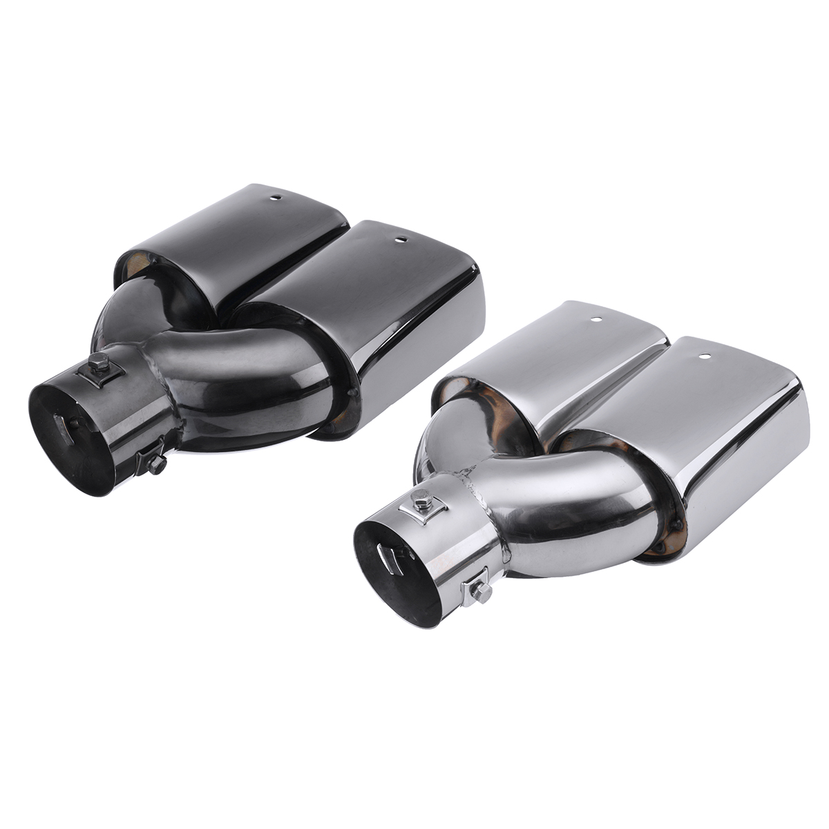 63mm-25quot-Stainless-Steel-Inlet-Tail-Rear-Pipe-Tip-Muffler-Exhaust-Silencer-Cover-1607020