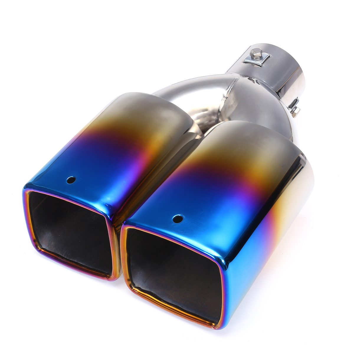 63mm-25quot-Stainless-Steel-Inlet-Tail-Rear-Pipe-Tip-Muffler-Exhaust-Silencer-Cover-1607020