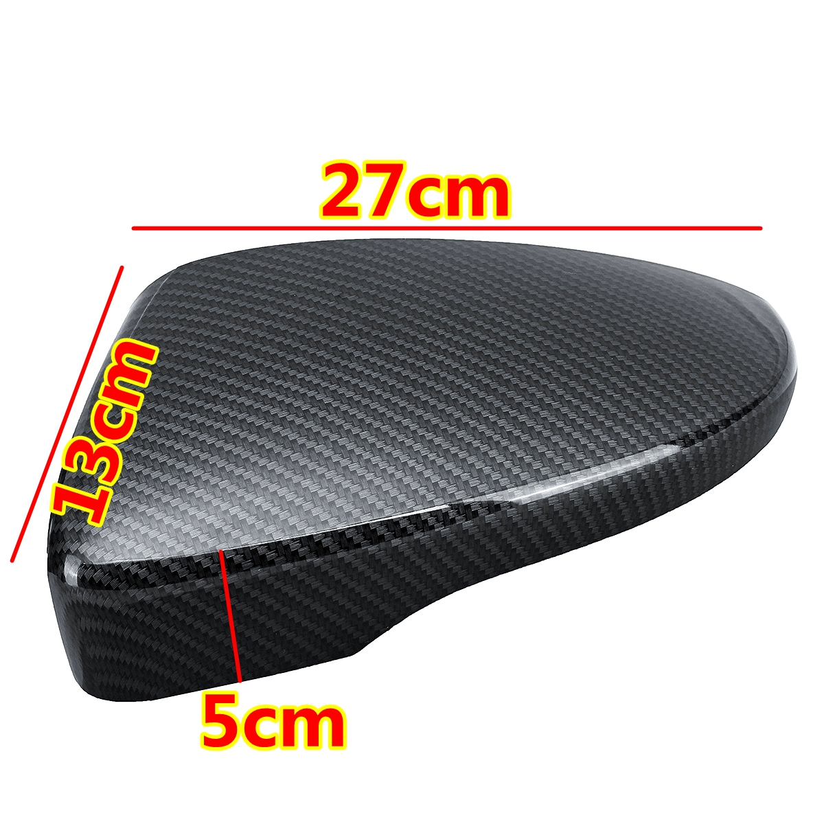 Car-Door-Wing-Rearview-Mirror-Cover-Carbon-Black-Pair-for-VW-Passat-Scirocco-Beetle-CC-Eos-1432182