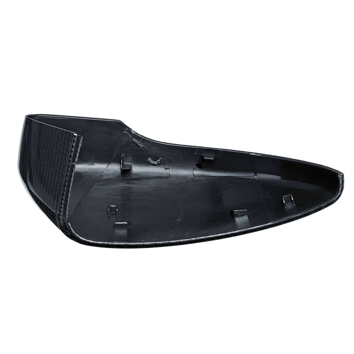Car-Door-Wing-Rearview-Mirror-Cover-Carbon-Black-Pair-for-VW-Passat-Scirocco-Beetle-CC-Eos-1432182