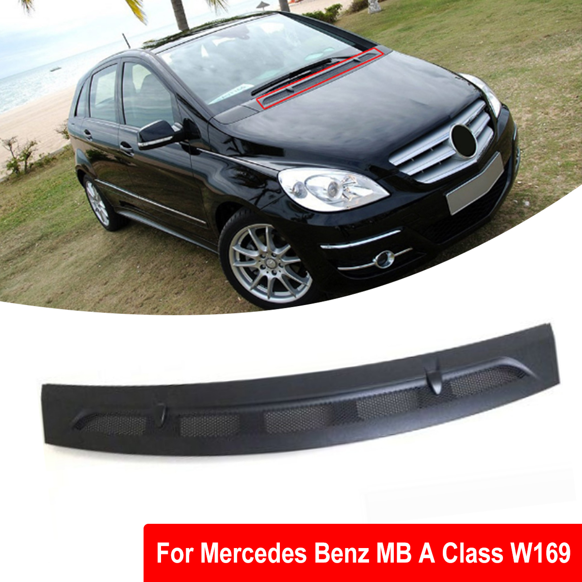 Car-Front-Water-Drain-Cover-Set-For-Mercedes-Benz-MB-A-Class-W169-1634355
