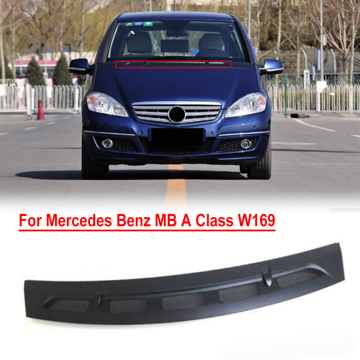 Car-Front-Water-Drain-Cover-Set-For-Mercedes-Benz-MB-A-Class-W169-1634355