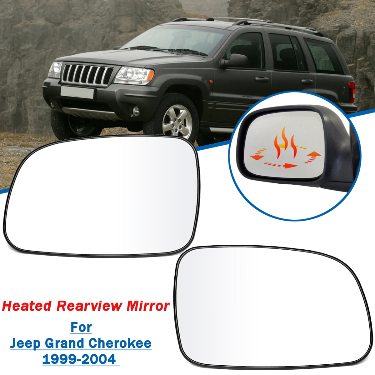 Car-LeftRight-Anti-fog-Heated-Rearview-Mirror-Glass-for-Jeep-Grand-Cherokee-1999-2004-1405461
