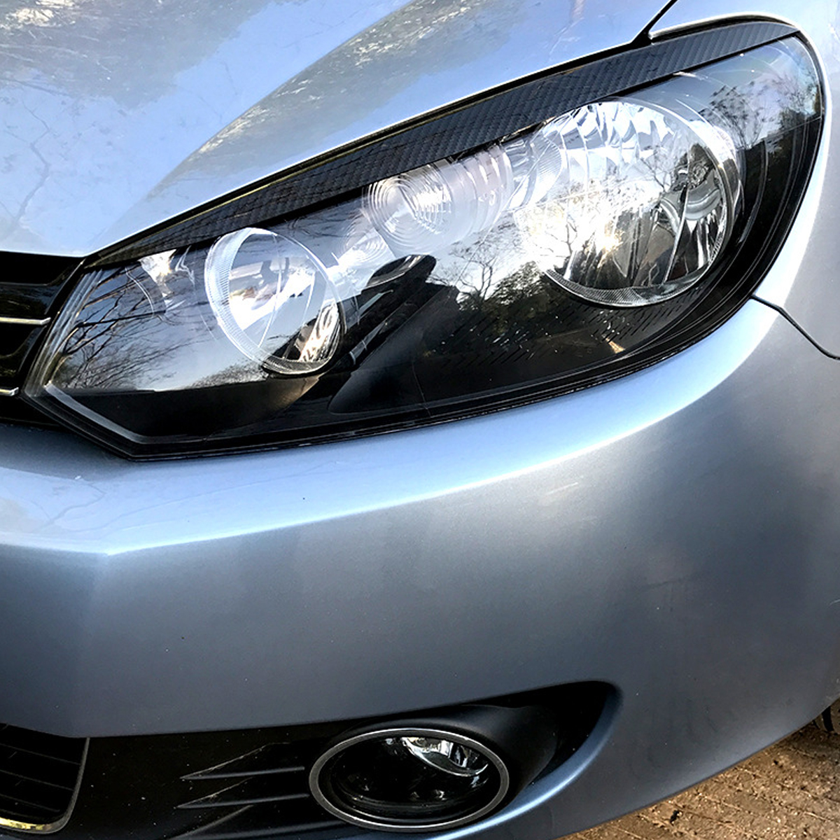 Carbon-Look-Front-Headlight-Eyelid-Eyebrow-Trims-For-VW-GOLF-MK6-GTI-R-2008-2013-1646835