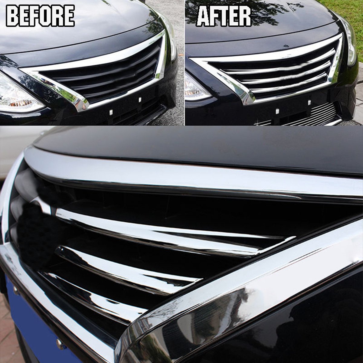 Chrome-Front-Mesh-Grille-Head-Bumper-Cover-Trim-Fit-for-2015-2017-NISSAN-VERSA-LATIO-1243732