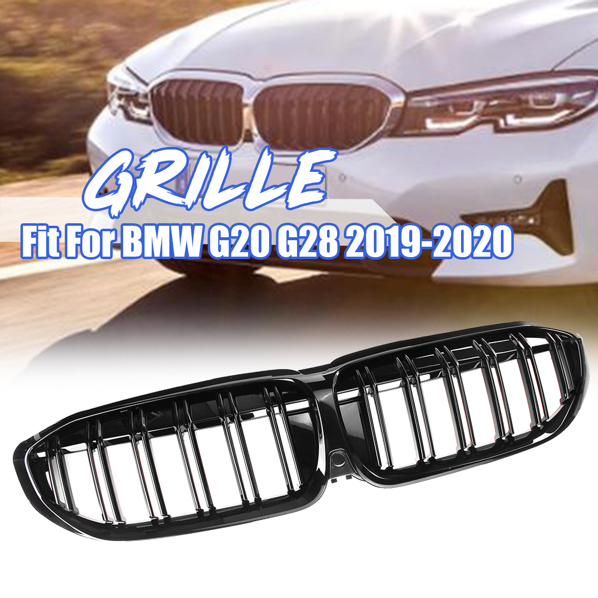 Double-Line-Car-Grille-Front-Bumper-for-BMW-G20-G28-2019-2020-1659105