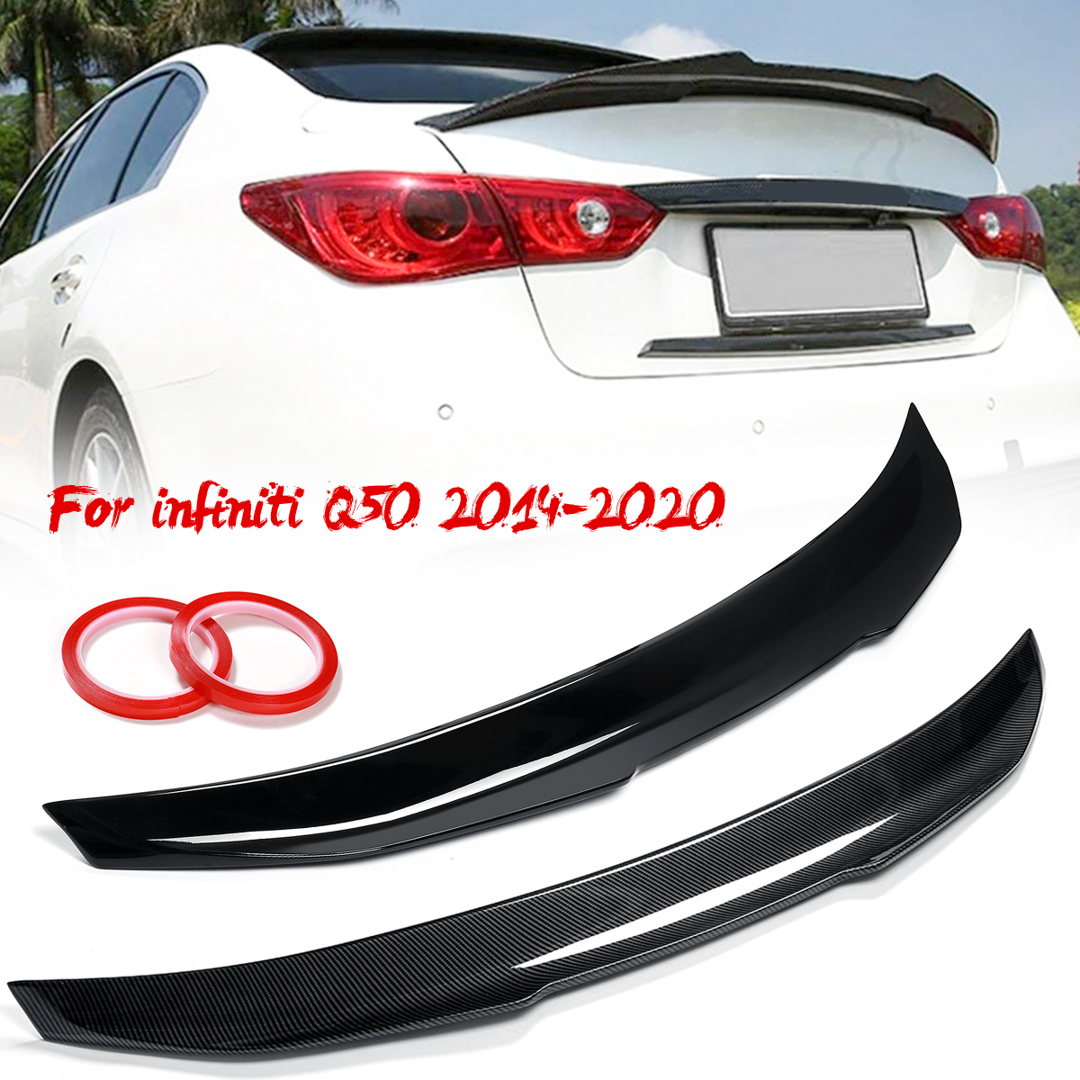 For-Infiniti-14-20-Q50-Carbon-Fiber-JDM-PSM-Style-High-Kick-Duckbill-Trunk-Wing-Spoiler-1805415