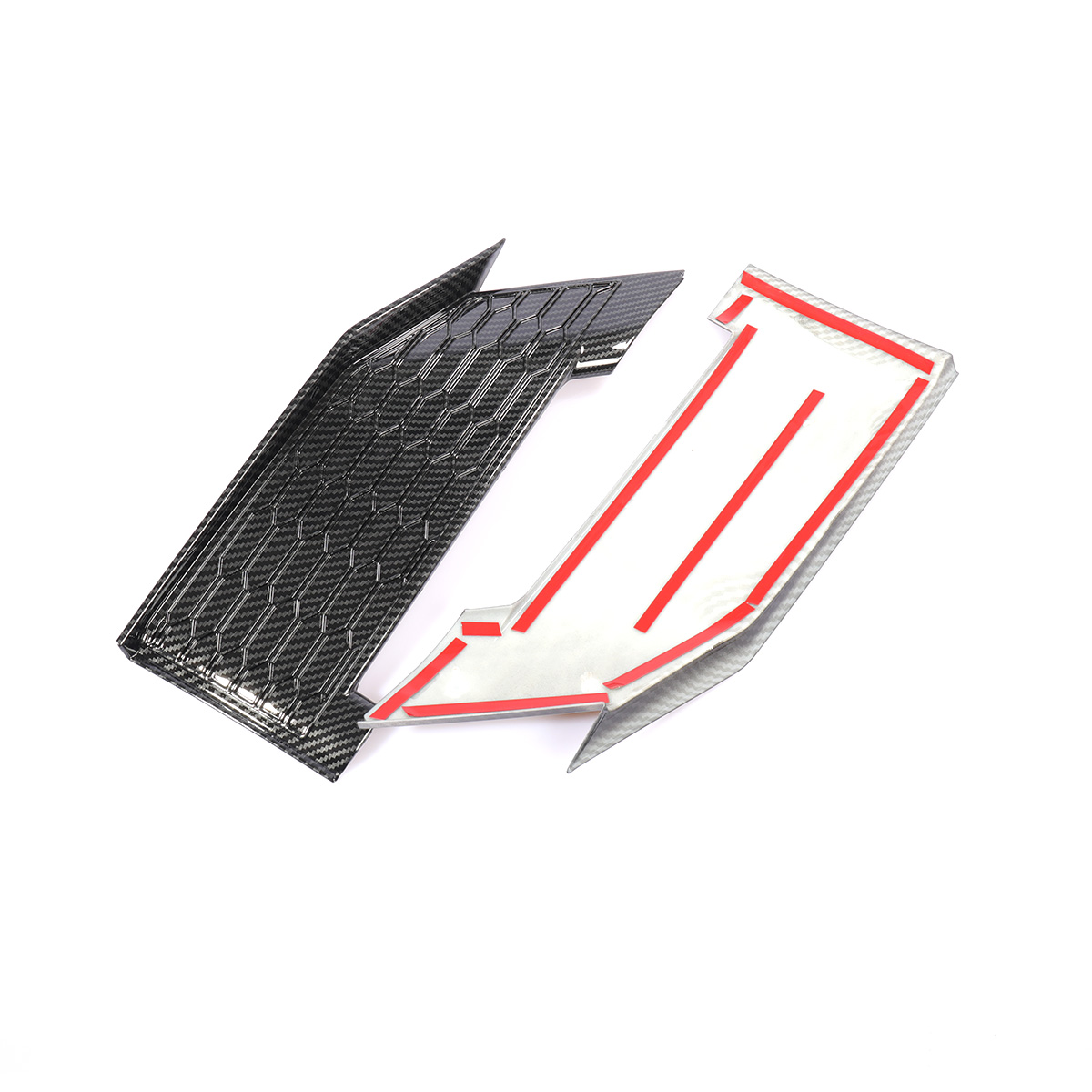 Glossy-Black-Style-Front-Fog-light-Lamp-DRL-Car-Cover-Trim-For-Honda-Civic-2019-1635912