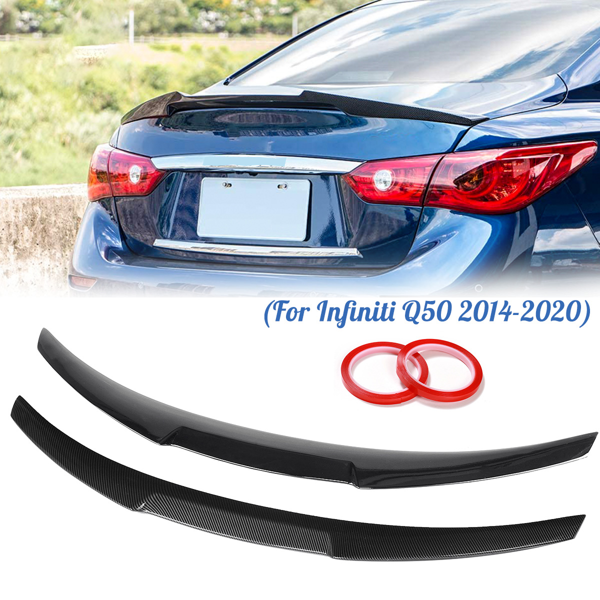 Glossy-BlackCarbon-Fiber-Color-ABS-Car-Rear-Trunk-Spoiler-Wing-Lip-For-Infiniti-Q50-2014-2020-1805413