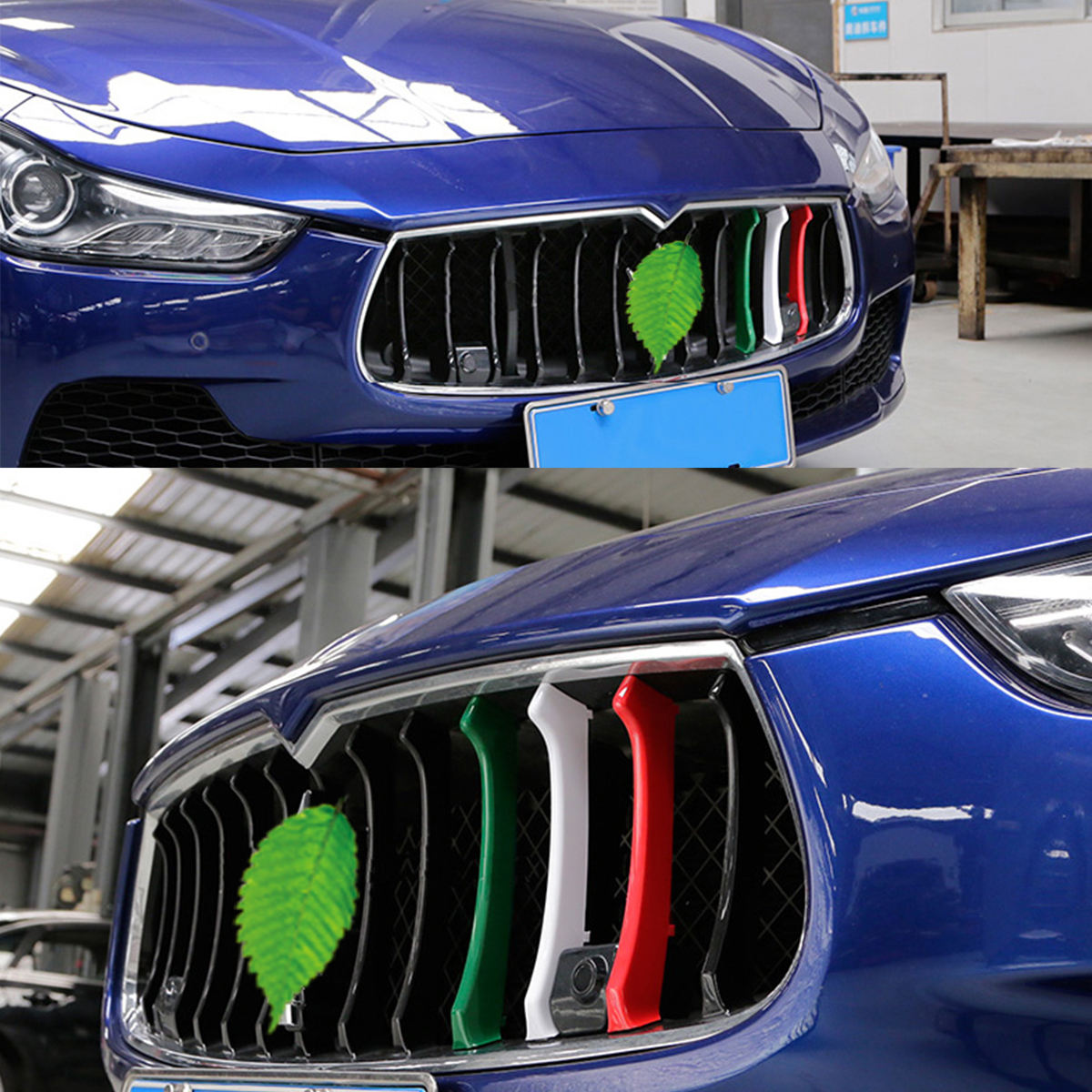 M-Color-ABS-Car-Front-Grill-Grille-Cover-Clip-Trim-Moulding-Trim-Strip-for-Maserati-Ghibli-2014-2017-1382575