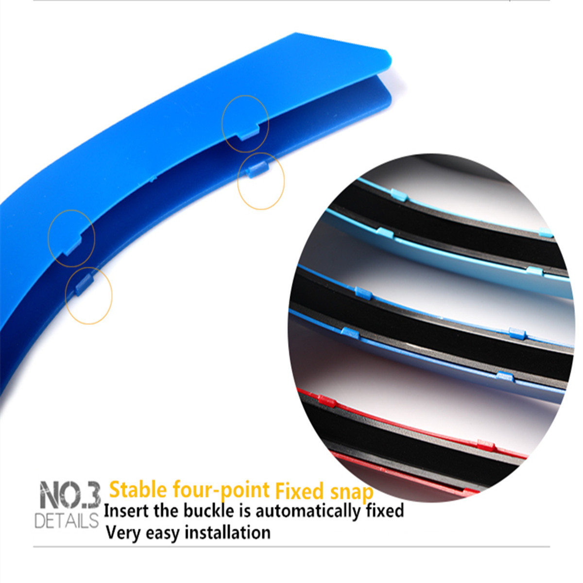 M-Colors-M-Style-Buckle-Clip-For-BMW-3-Series-11-Bar-Front-Kidney-Grille-Grill-1045900