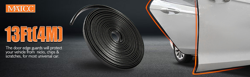 MATCC-4m-Car-Door-Edge-Protector-Guards-U-Shape-Anti-collosion-Rubber-Trim-Seal-Strip-Black-1344617