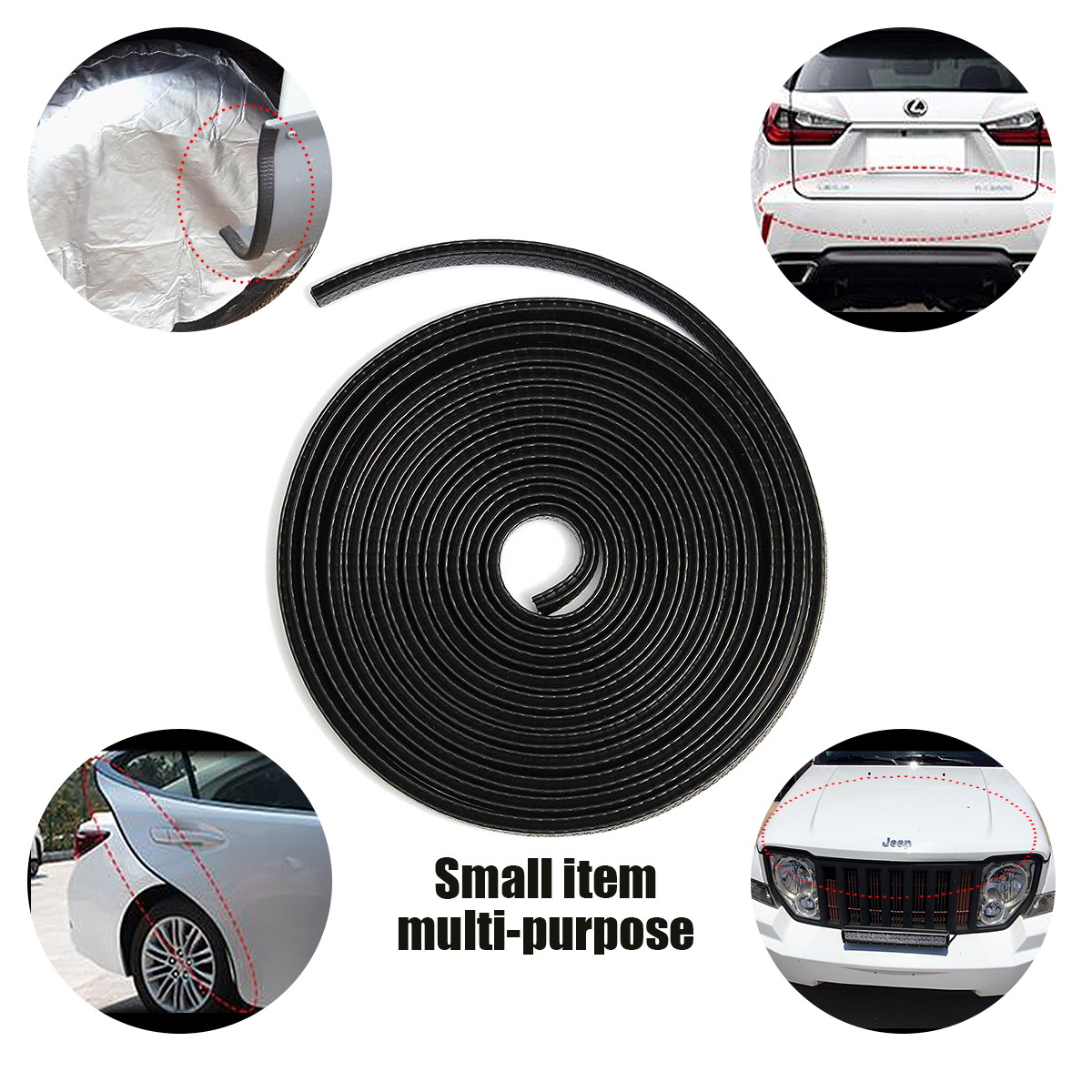MATCC-4m-Car-Door-Edge-Protector-Guards-U-Shape-Anti-collosion-Rubber-Trim-Seal-Strip-Black-1344617