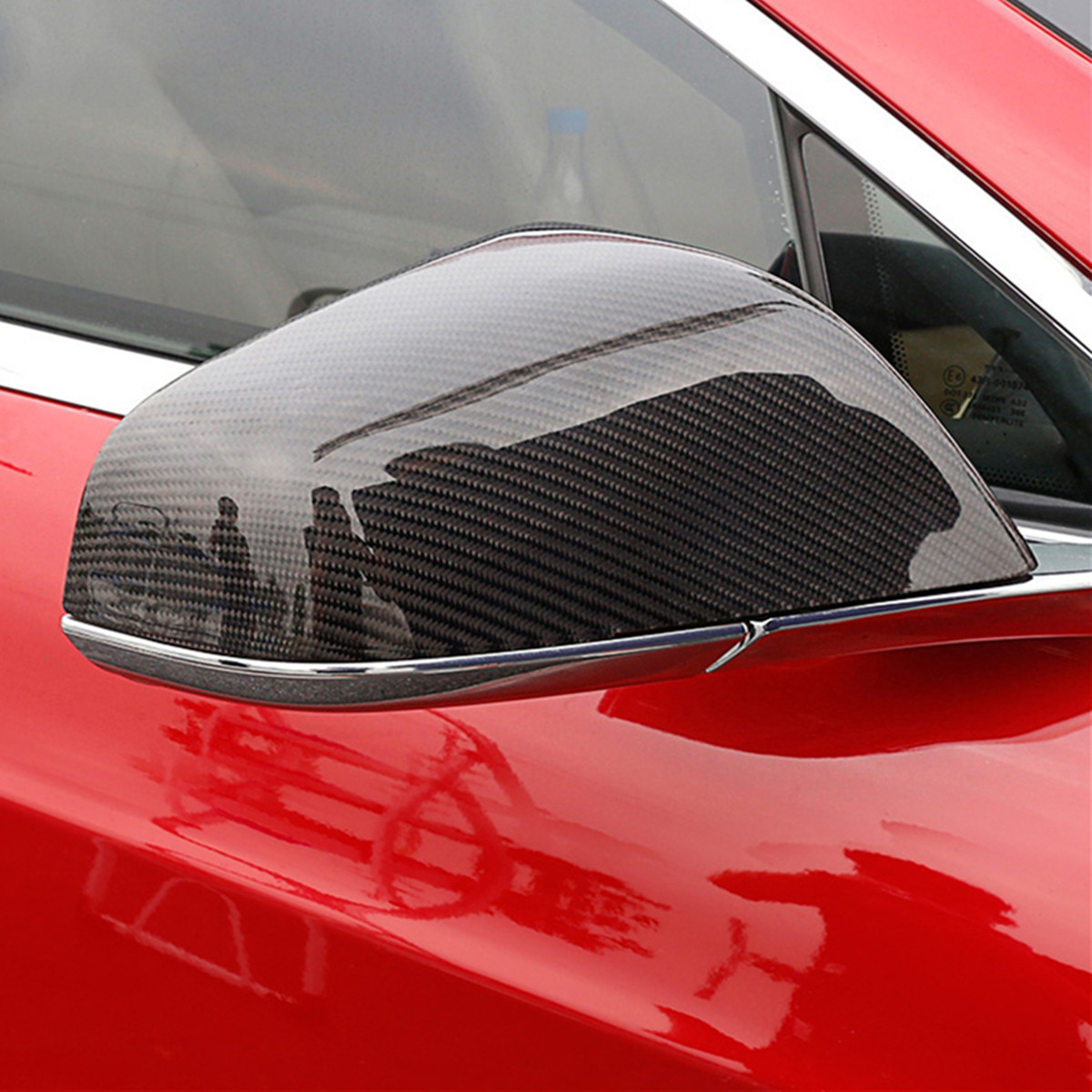 Pair-Real-Carbon-Fiber-Add-On-Car-Side-Mirror-Cover-Caps-for-Tesla-Model-S-2012-2017-1405060