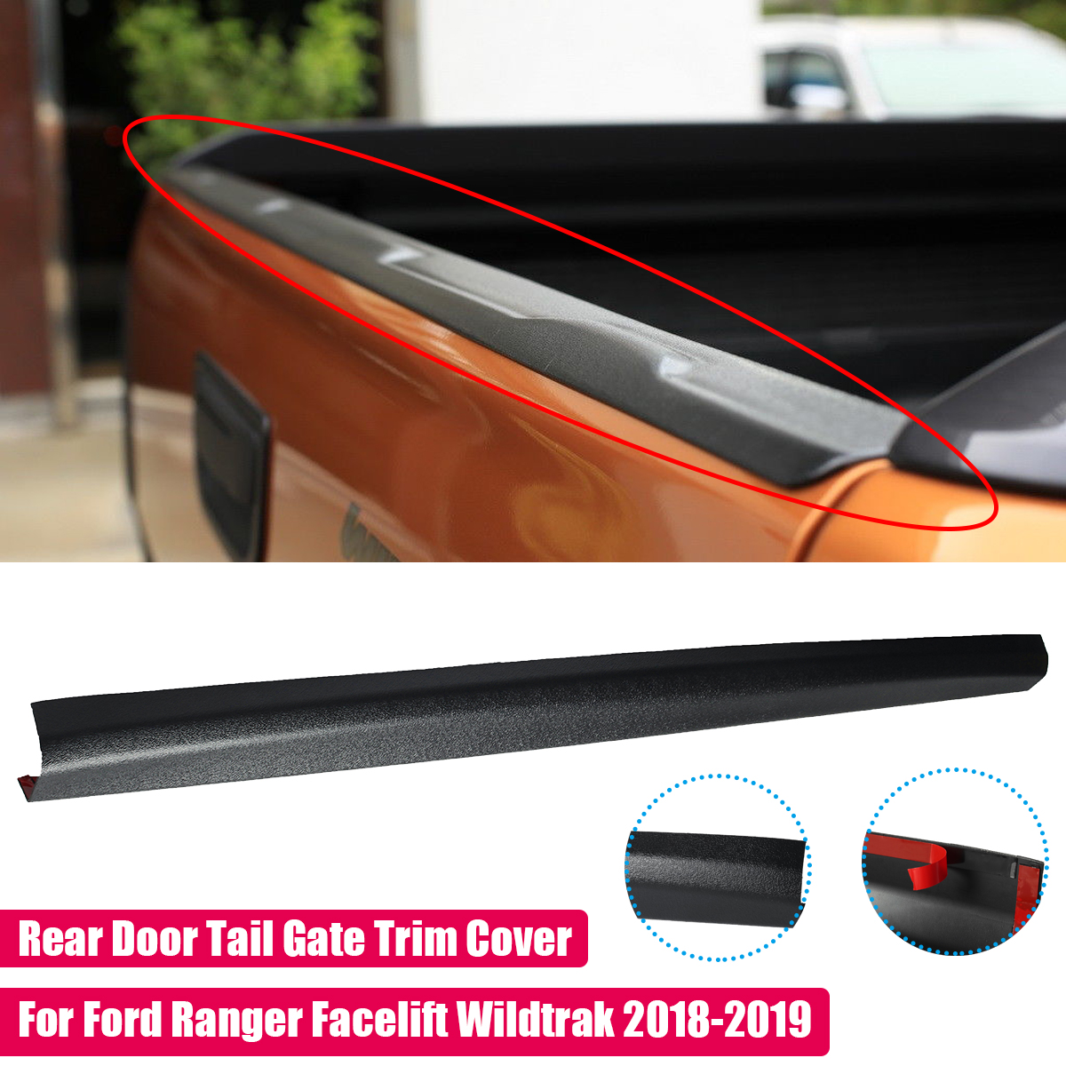 Rear-Door-Tail-Gate-Trim-Cover-For-Ford-Ranger-Facelift-Wildtrak-2018-2019-1763479