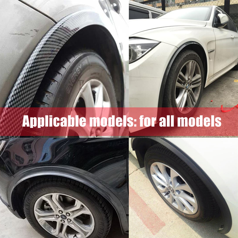 Universal-Car-Wheel-Eyebrow-Protector-Lip-Sticker-Trim-Fender-Flare-Anti-scratch-Black-Lengthened-12-1531933