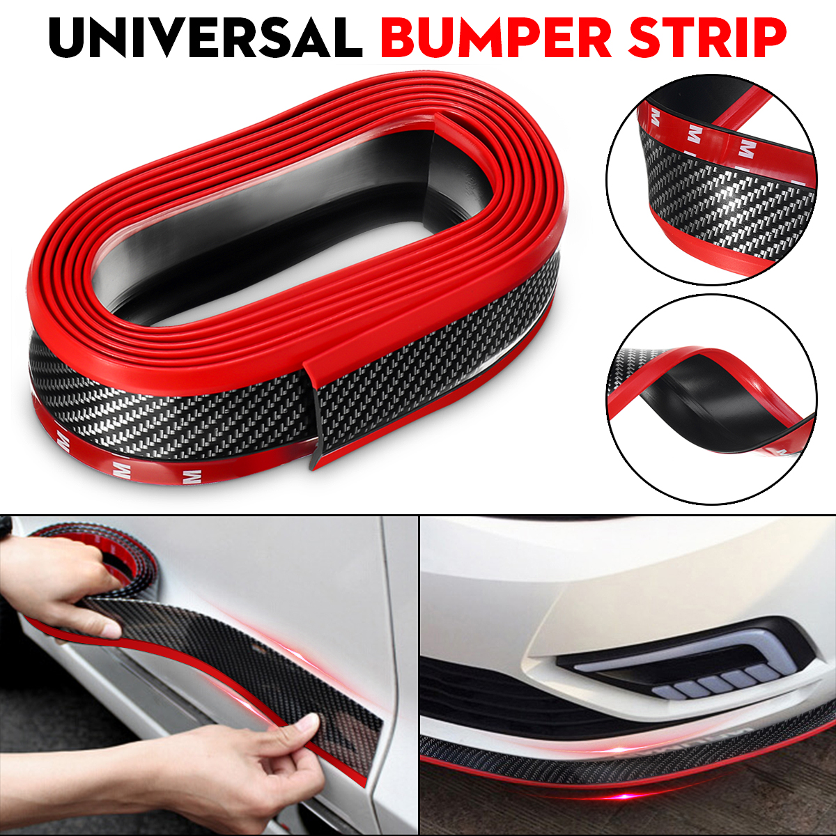 Universal-Shovel-Carbon-Fiber-Front-Lip-Modified-Large-Surround-Anti-Collision-Soft-Rubber-Strip-1709122
