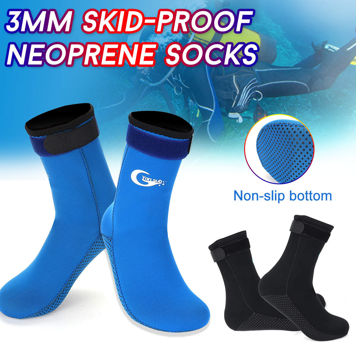 3mm-Neoprene-Diving-Scuba-Surfing-Snorkeling-Swimming-Lurker-Unisex-Socks-Sport-1520088