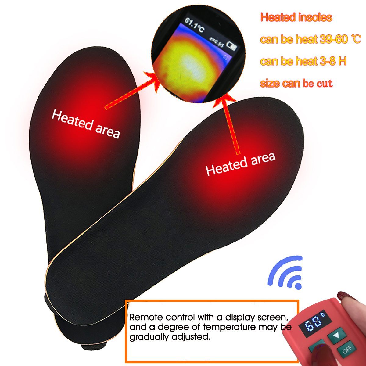41-46-Code-Portable-Wireless-Heated-Insole-Shoe-Boot-Foot-Warmer-Rechargeable-2000mAH-1608117