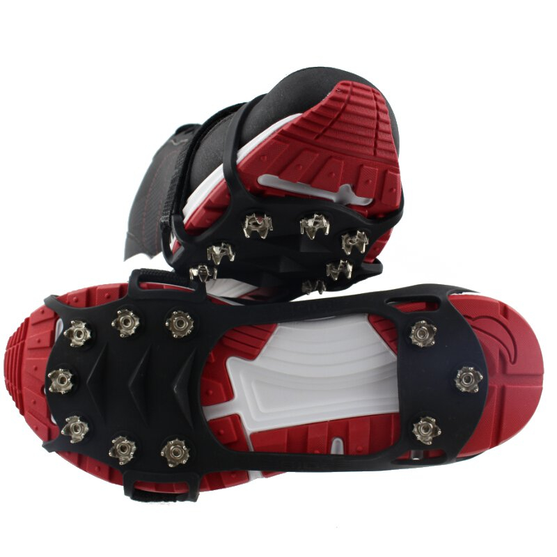 Anti-Non-Slip-Crampon-Shoe-Boot-Grip-Ice-Cleat-Spike-Snow-Strap-10-Teeth-1214904