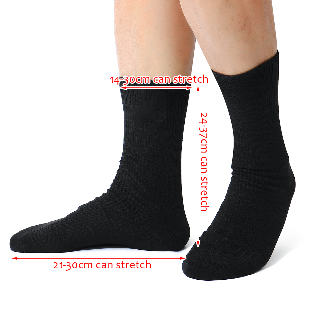 Electric-Winter-Warm-Heated-Socks-Men-Women-Casual-Socks-Outdoor-Skiing-Black-1751718