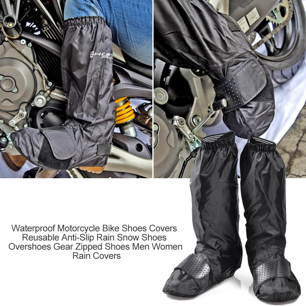GHOST-RACING-Waterproof-Shoe-Rain-Covers-Motocross-Motorcycle-Gear-Bike-Reusable-Anti-Slip-Rain-Snow-1535824