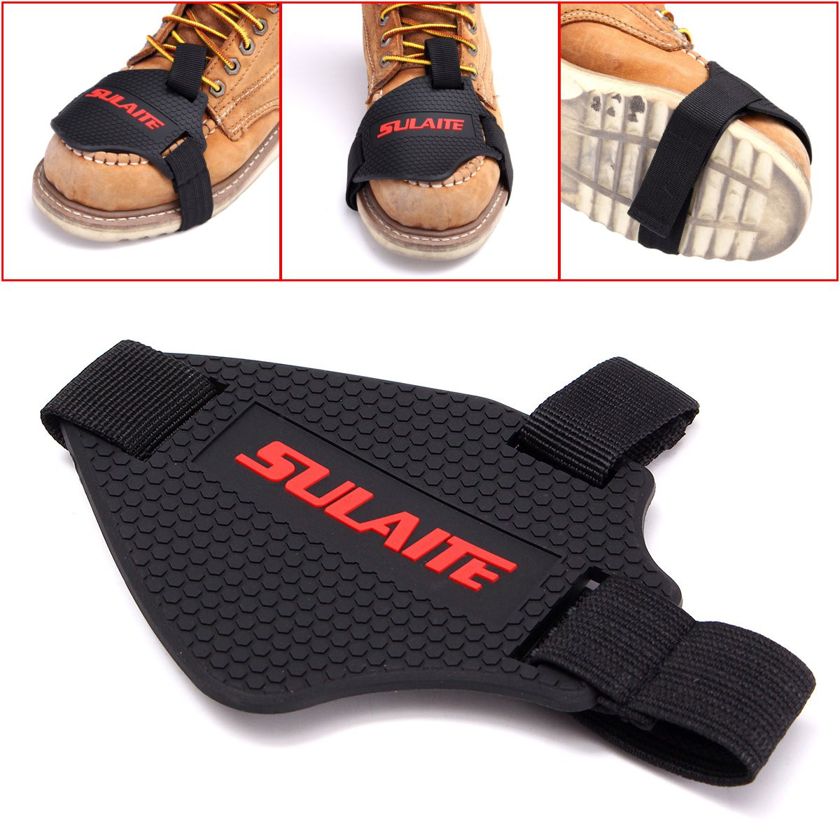Motorcycle-Shifter-Shift-Guard-Boot-Shoes-Cover-Protector-Protective-Gear-Black-1113373