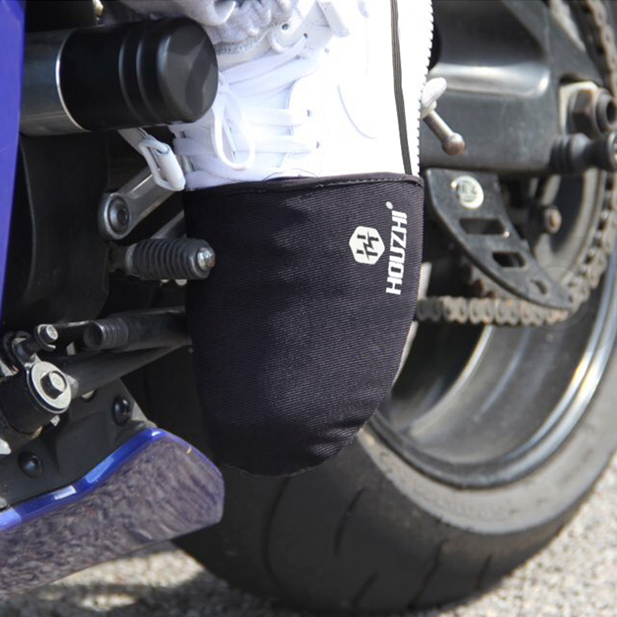 Motorcycle-Shifter-Shoe-Cover-Sock-Boot-Protecter-Anti-slip-Rubber-Black-Waterproof-1655055