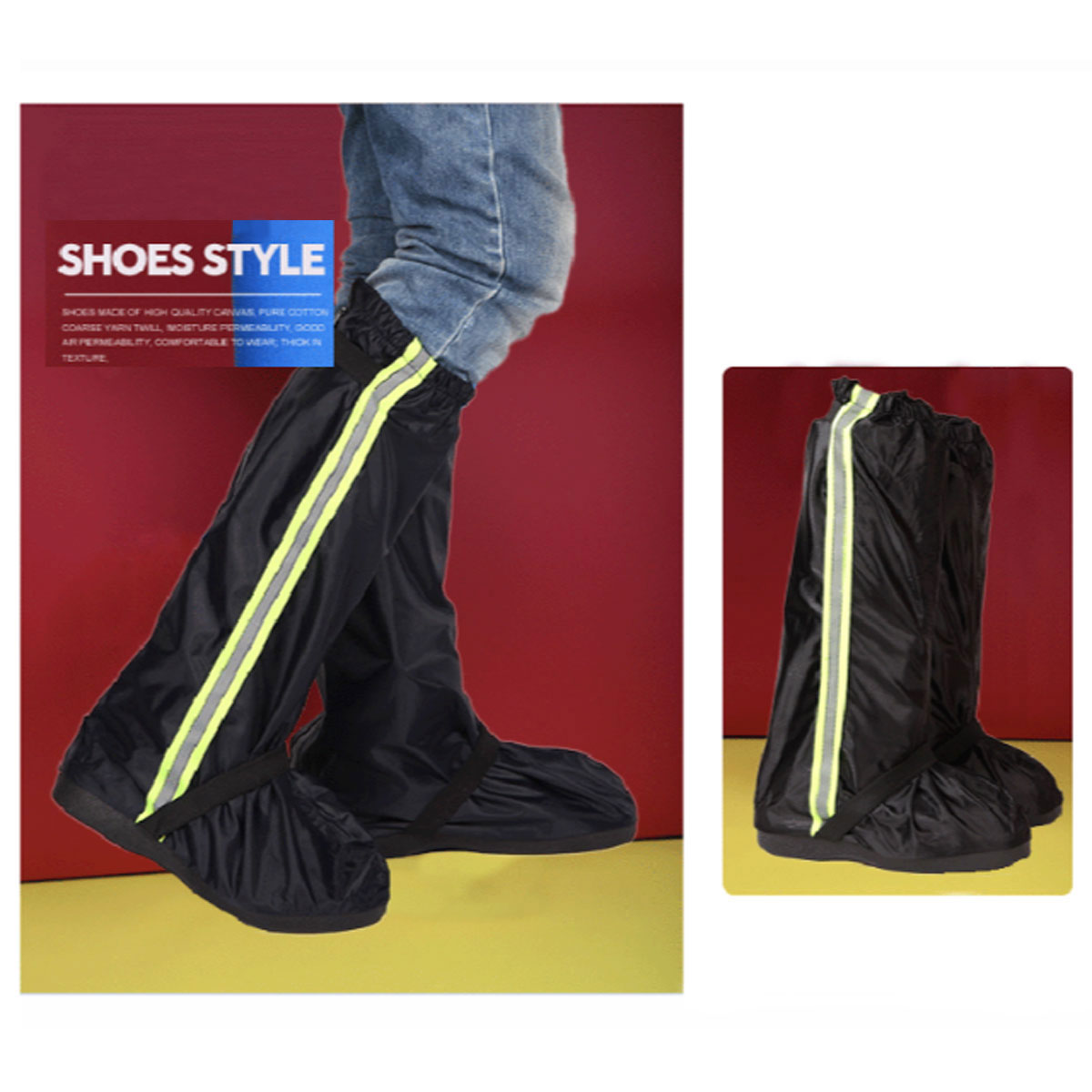 Unisex-Rain-Shoes-Cover-Waterproof-Motorcycle-Cycling-Non-Slip-Reusable-Boots-1549638