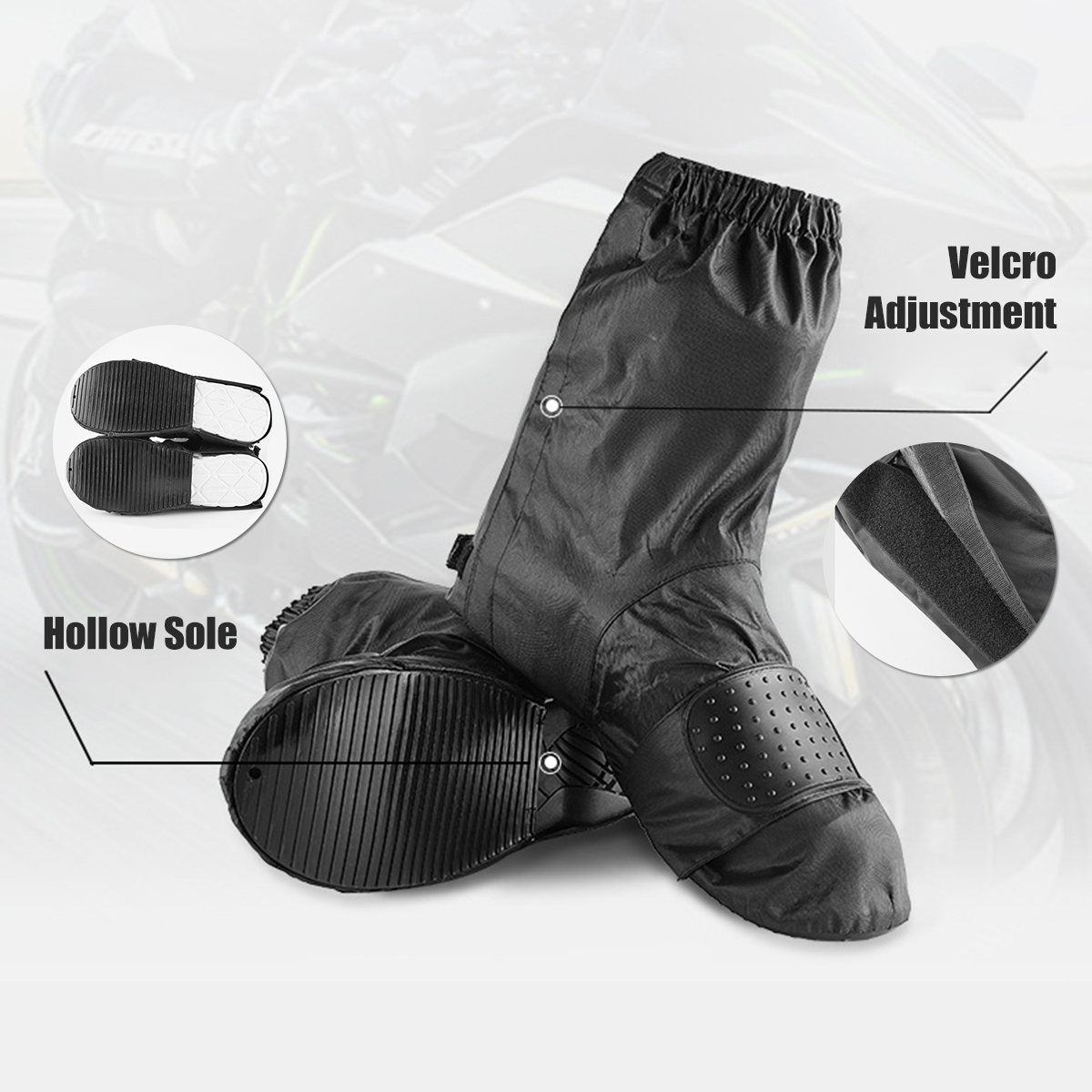 Waterproof-Shoe-Boot-Covers-Rain-Protector-Anti-slip-Overshoes-Reusable-Unisex-Oxford-Cloth-Black-1618466