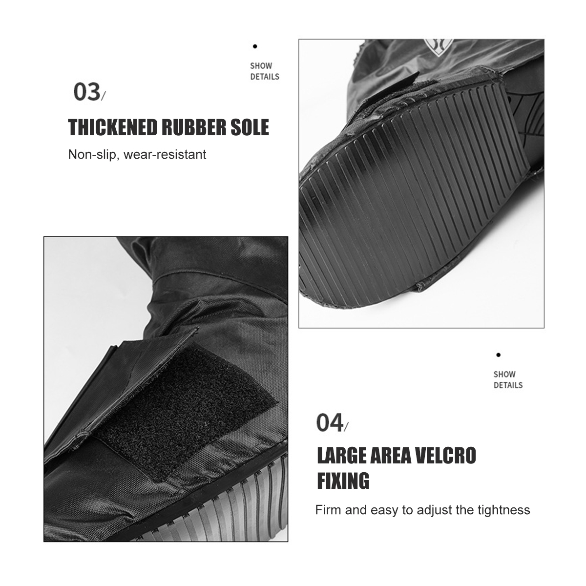 Waterproof-Shoe-Boot-Covers-Rain-Protector-Anti-slip-Overshoes-Reusable-Unisex-Oxford-Cloth-Black-1618466