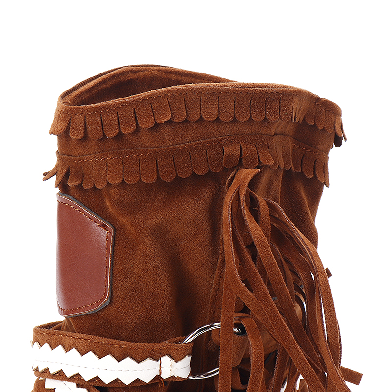 Women-Tassel-Fringe-Middle-Ankle-Boots-Fashion-Buckle-Motorcycle-Flat-Shoes-1610128