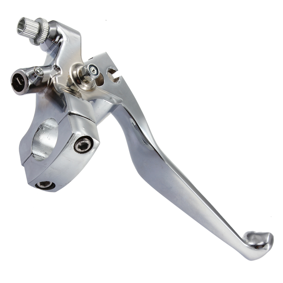 1-Inch-Left-Handlebar-Skull-Motorcycle-Brake-Cylinder-Clutch-Lever-Control-Reservoir-For-Harley-Dyna-1602778
