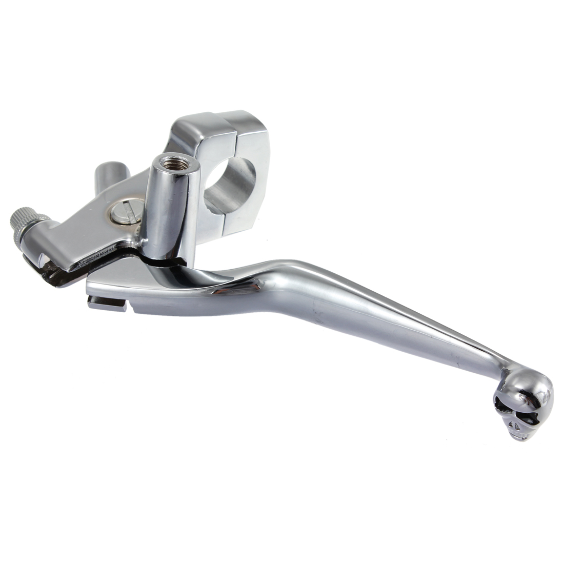 1-Inch-Left-Handlebar-Skull-Motorcycle-Brake-Cylinder-Clutch-Lever-Control-Reservoir-For-Harley-Dyna-1602778