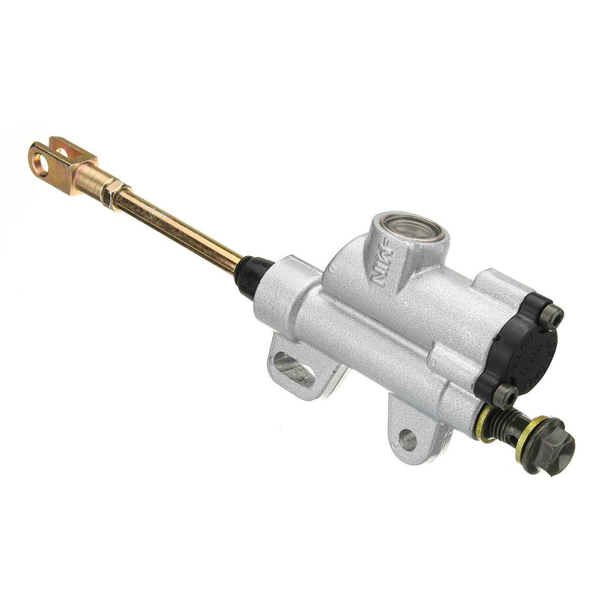 10mm-Banjo-Bolt-Silver-Rear-Hydraulic-Brake-Master-Cylinder-PIT-Dirt-Bike-ATV-1251179