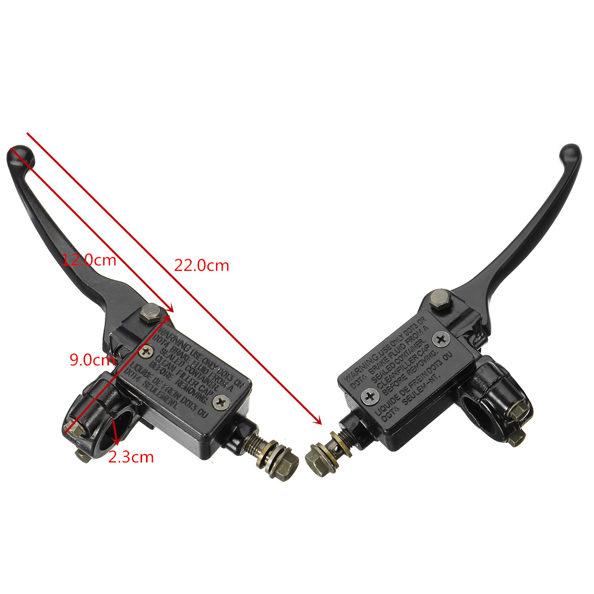 10mm-Banjo-FrontRight-Hydraulic-Brake-Lever-For-ATV-Dirt-Bike-1219086