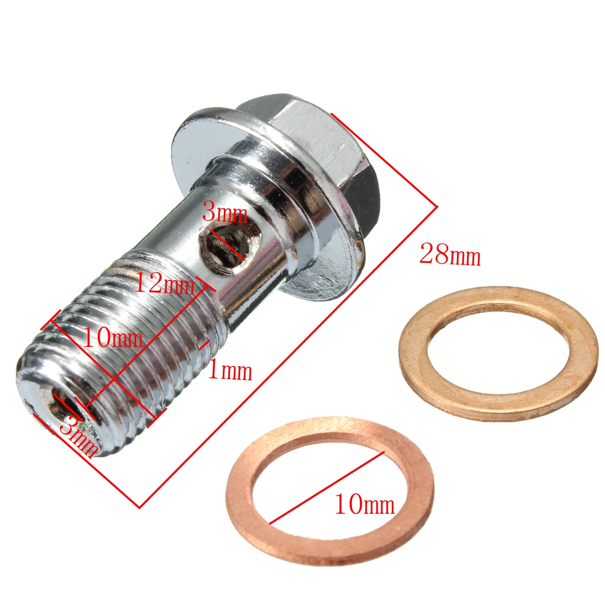 10mm-M10x100-Chrome-Banjo-Bolt-Brake-Caliper-Master-Cylinder-Fitting-975422
