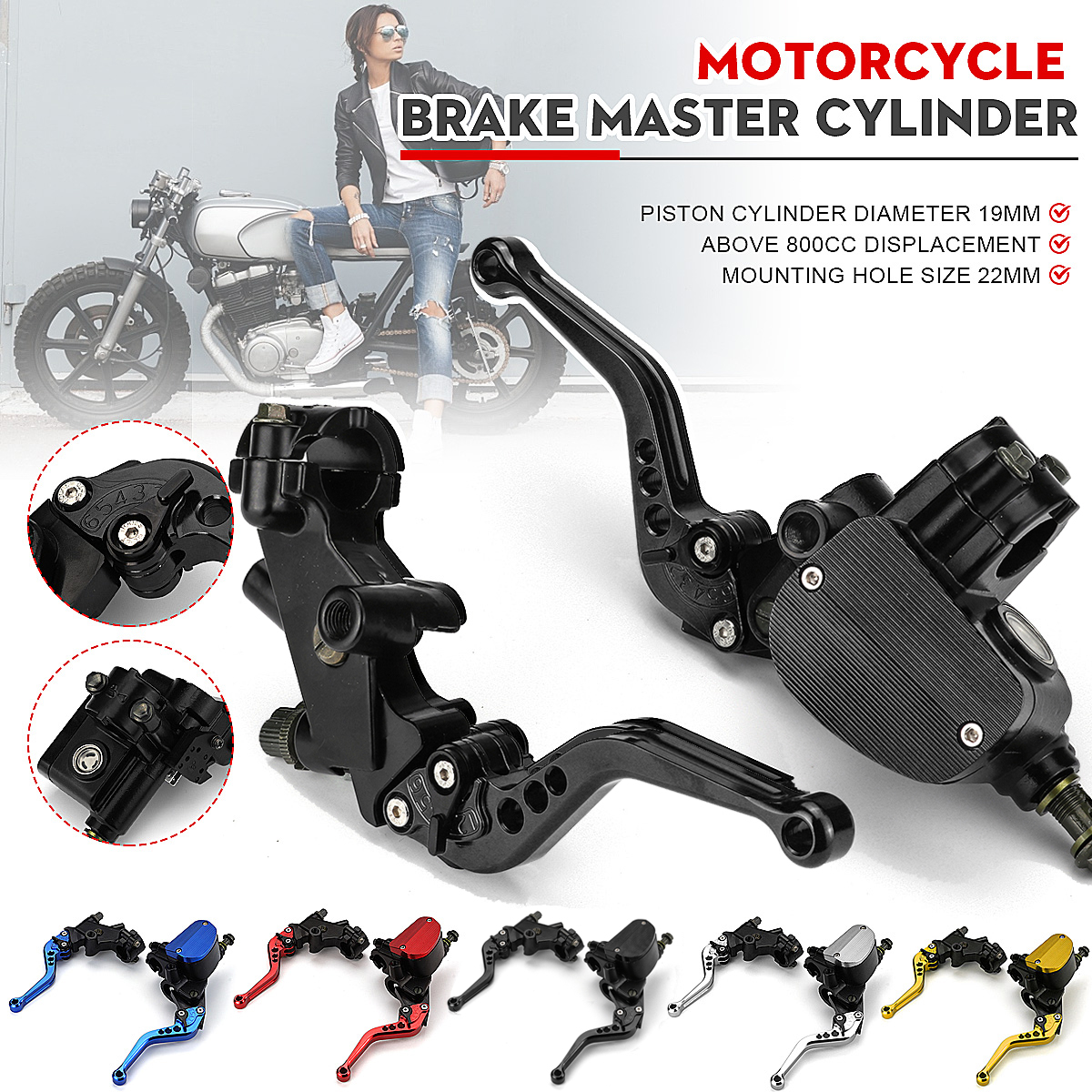 22MM-800CC-19mm-Universal-CNC-Motorcycle-Brake-Clutch-Master-Cylinder-Levers-W-Bar-Clamp-1644582