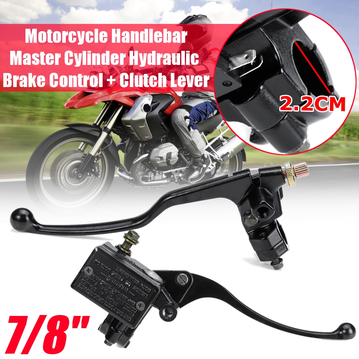 22mm-78-Handlebar-Master-Cylinder-Hydraulic-Brake-Control-Clutch-Lever-Front-1611556