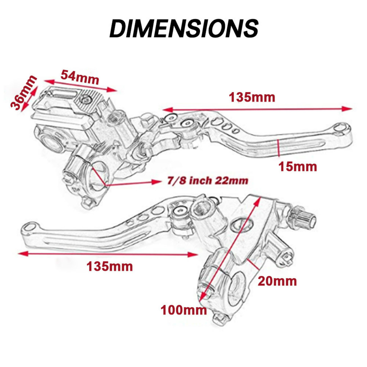 22mm-Front-Hydraulic-Brake-Master-Cylinder-LR-Hand-PIT-Pro-Quad-Dirt-Bike-ATV-1564267