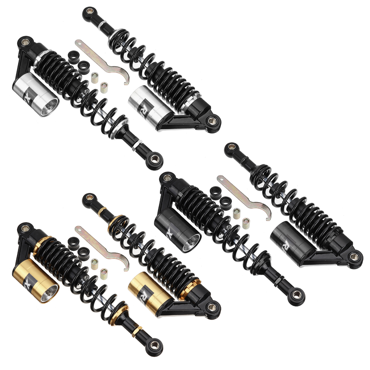 2pcs-14quot-360mm-Motorcycle-Air-Shock-Absorber-Suspension-Universal-1813684