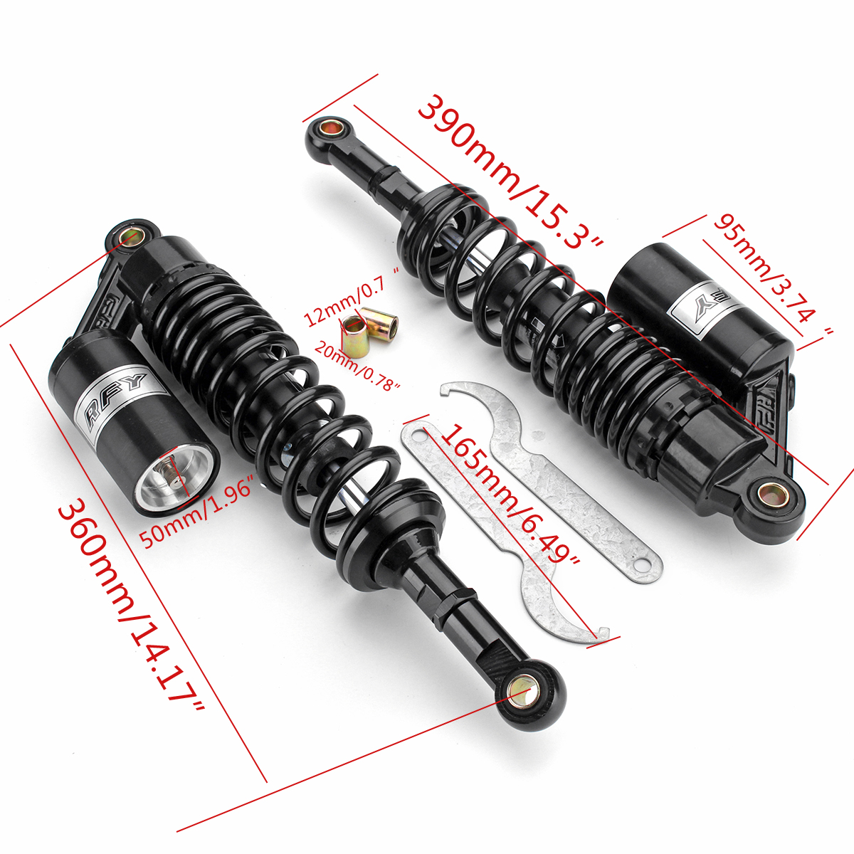 2pcs-360mm-14quot-Motorcycle-Rear-Air-Shock-Absorbers-Suspension-For-ATV-Dirt-Bike-1813678