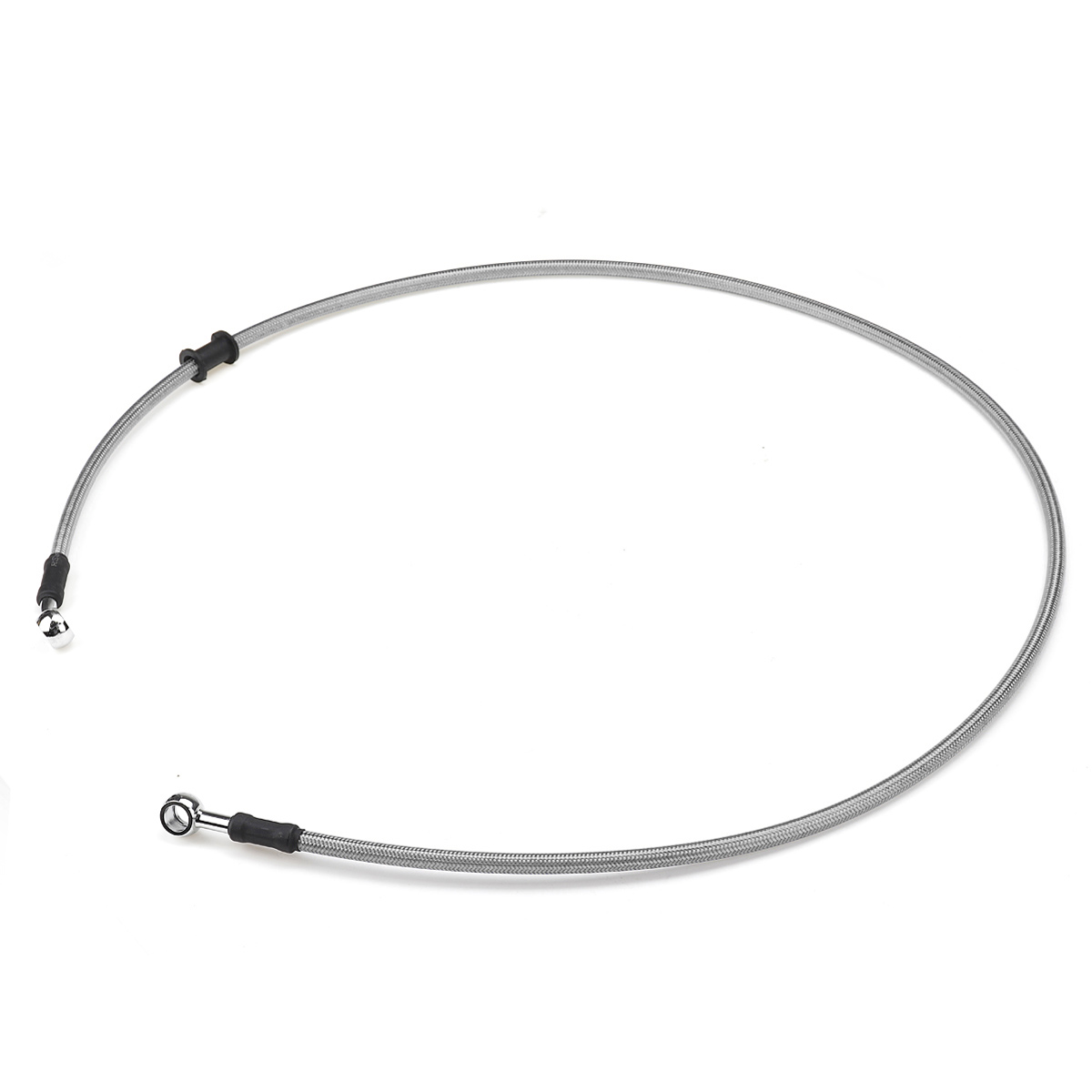 300mm-2200mm-Motorcycle-Braided-Brake-Clutch-Oil-Hose-Line-Cable-Pipe-Universal-Silver-1661245