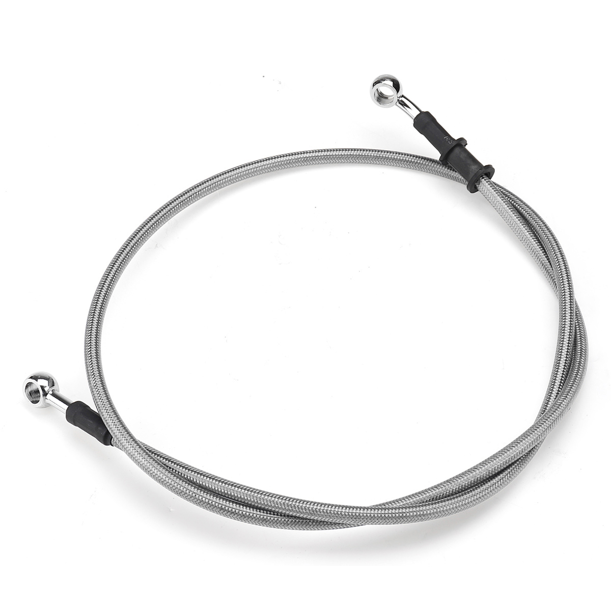 300mm-2200mm-Motorcycle-Braided-Brake-Clutch-Oil-Hose-Line-Cable-Pipe-Universal-Silver-1661245