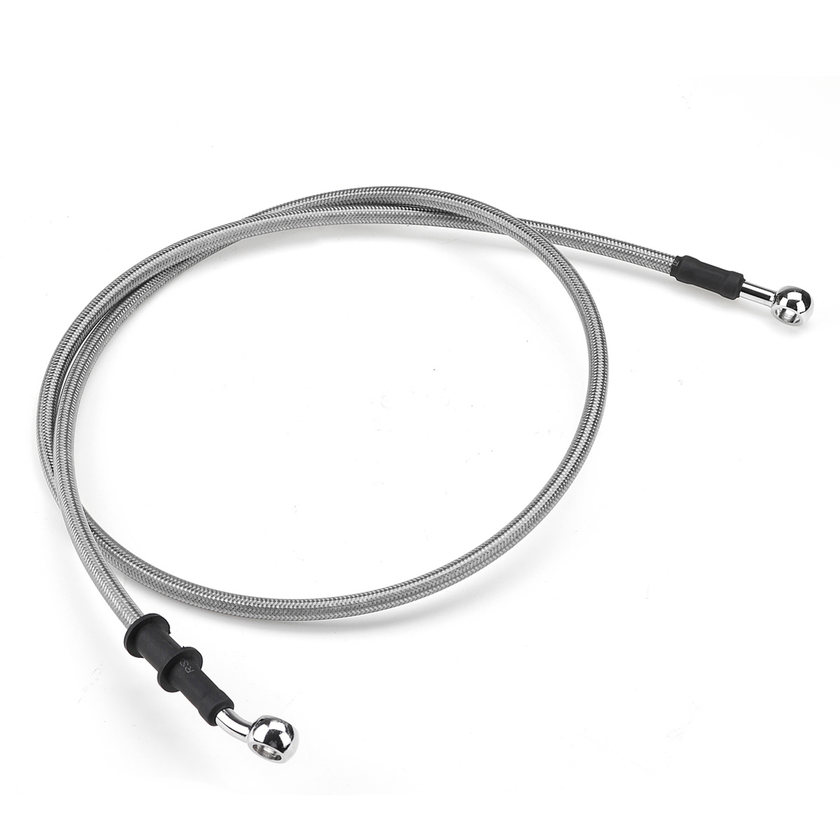 300mm-2200mm-Motorcycle-Braided-Brake-Clutch-Oil-Hose-Line-Cable-Pipe-Universal-Silver-1661245