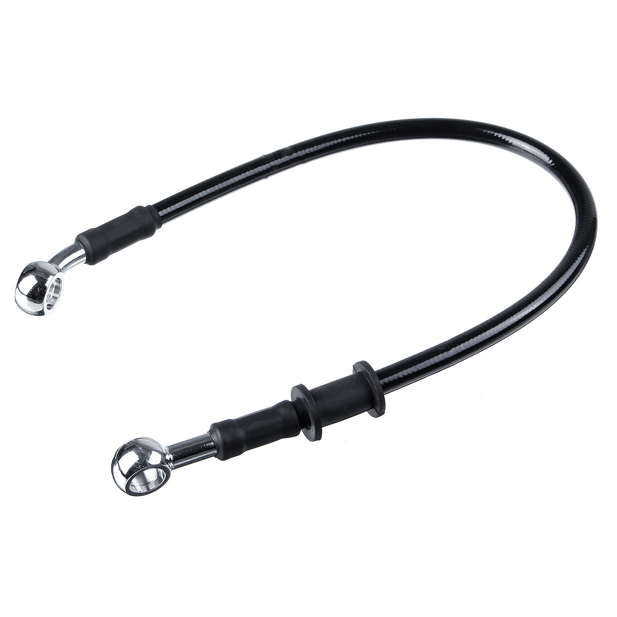 30cm-220cm-Motorcycle-Bike-Braided-Brake-Clutch-Oil-Hoses-Line-Pipe-Cable-Black-1665303