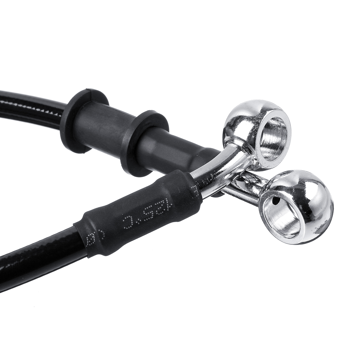 30cm-220cm-Motorcycle-Bike-Braided-Brake-Clutch-Oil-Hoses-Line-Pipe-Cable-Black-1665303