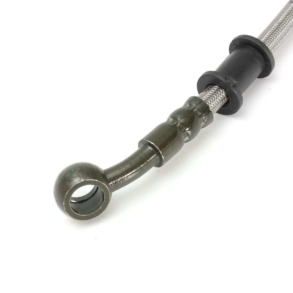 50cm-200cm-Motorcycle-Bike-Brake-Clutch-Oil-Hose-Line-Pipe-10mm-Banjo-Silver-1122628